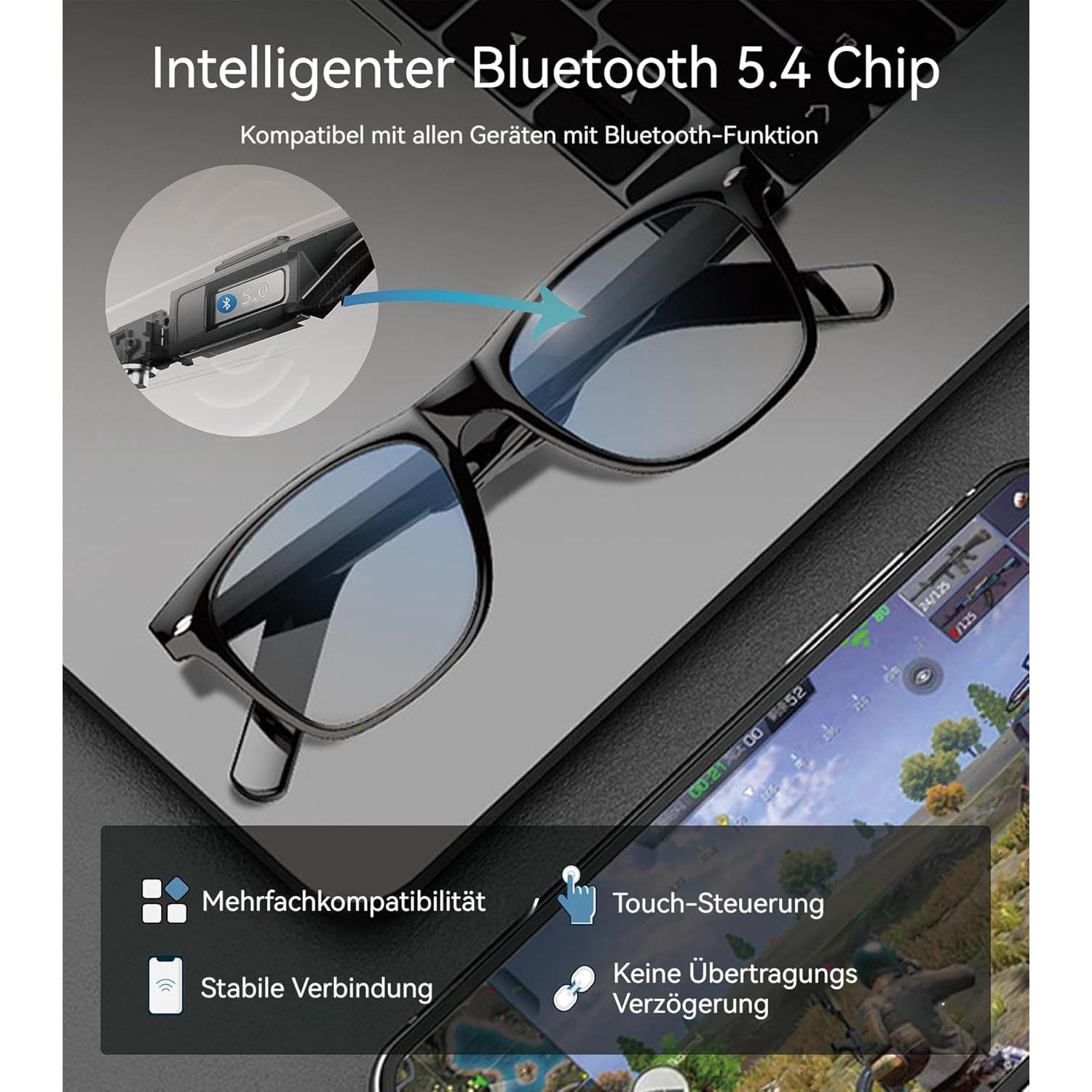 Gafas Inteligentes BLESSOURCE E13 con Traducción IA y Protección UV