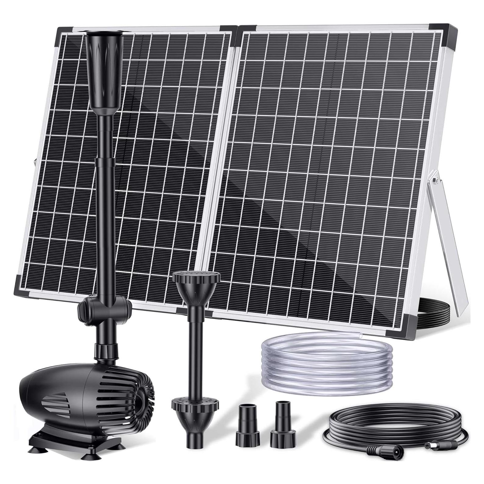 Bomba de Fuente Solar POPOSOAP 55W para Estanque 1817 L/h