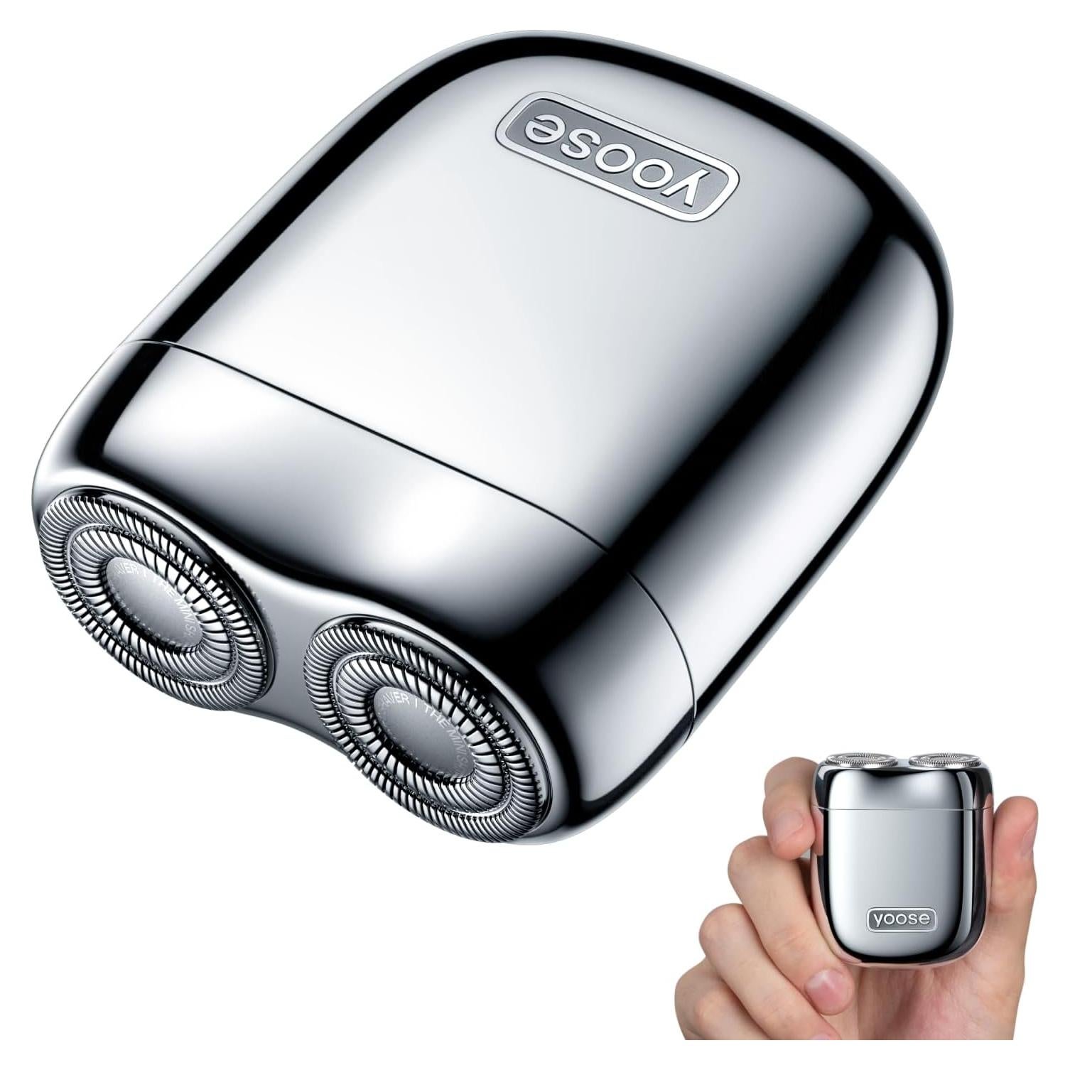 Afeitadora Eléctrica Portátil Yoose Mini USB-C IPX7 Plata