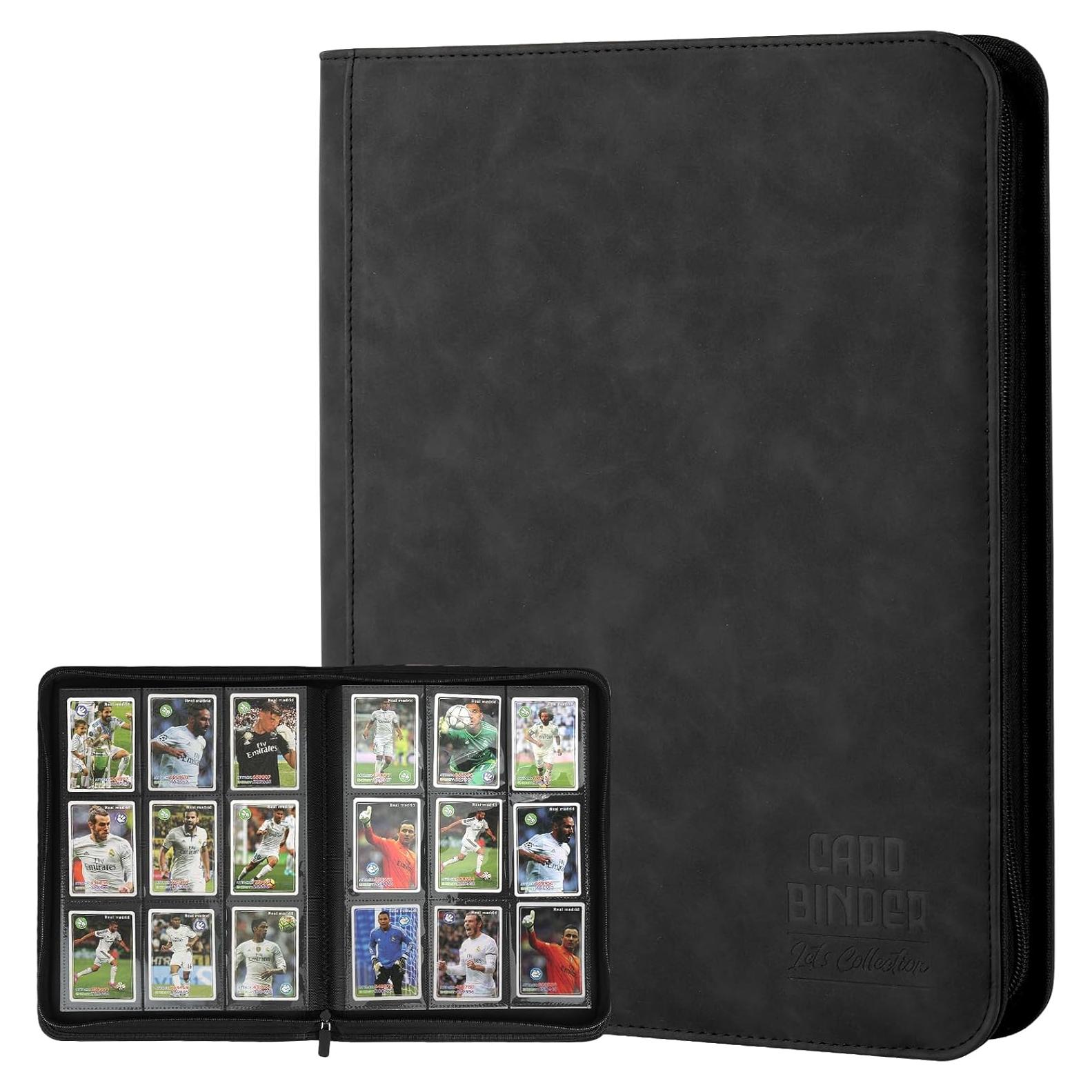 Carpeta de Cartas Arkeiliy 540 Bolsillos PU Negro