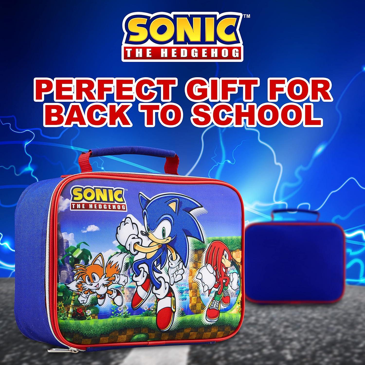 Bolsa Térmica Sonic The Hedgehog para Almuerzo 26x9x19cm