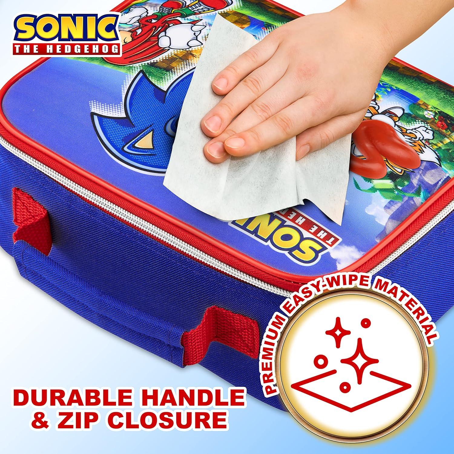 Bolsa Térmica Sonic The Hedgehog para Almuerzo 26x9x19cm