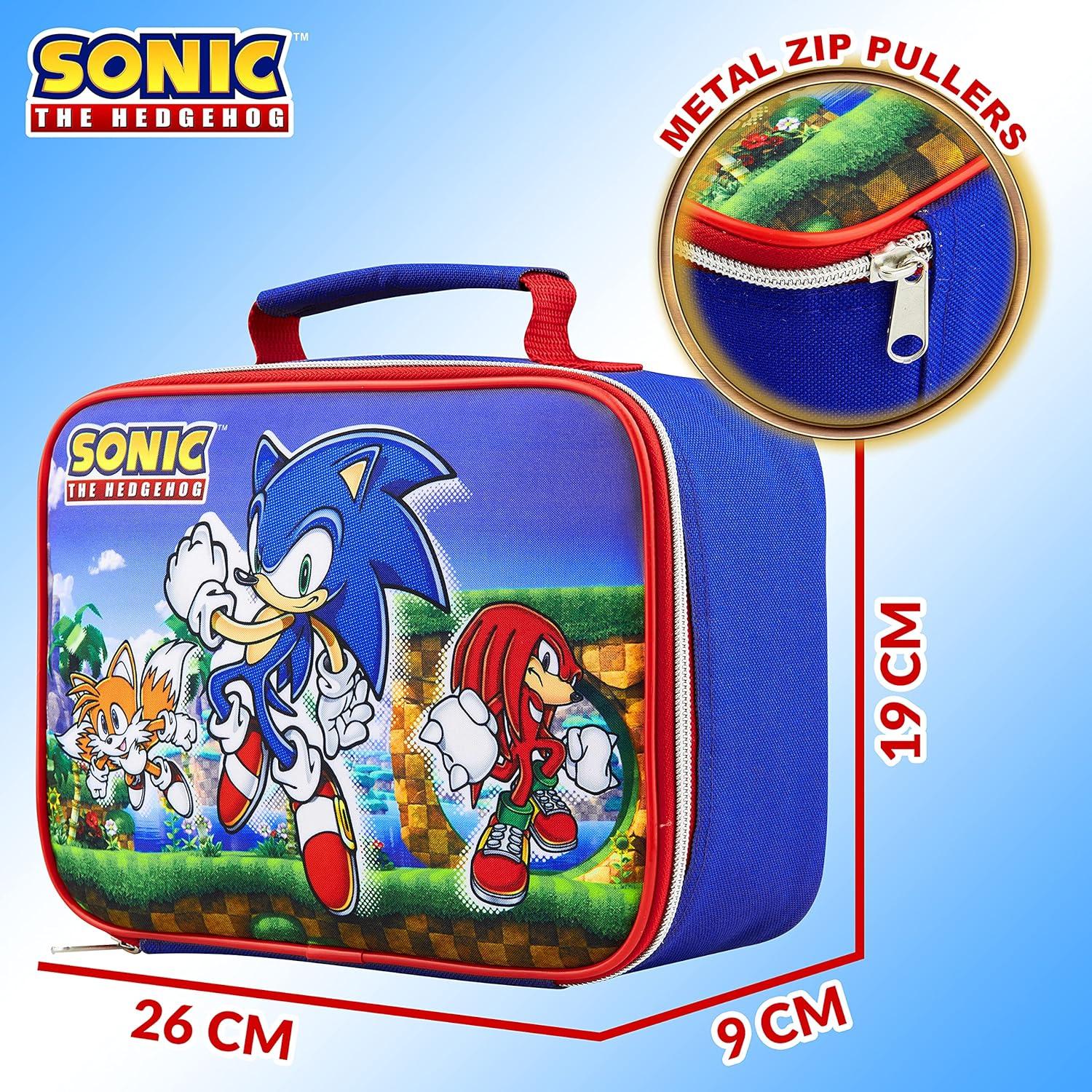 Bolsa Térmica Sonic The Hedgehog para Almuerzo 26x9x19cm
