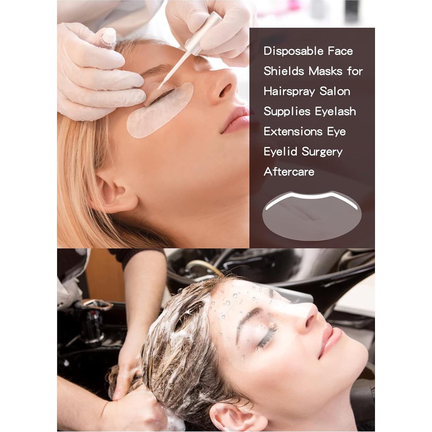 100 Pcs Visores Faciales Desechables EBANKU para Maquillaje