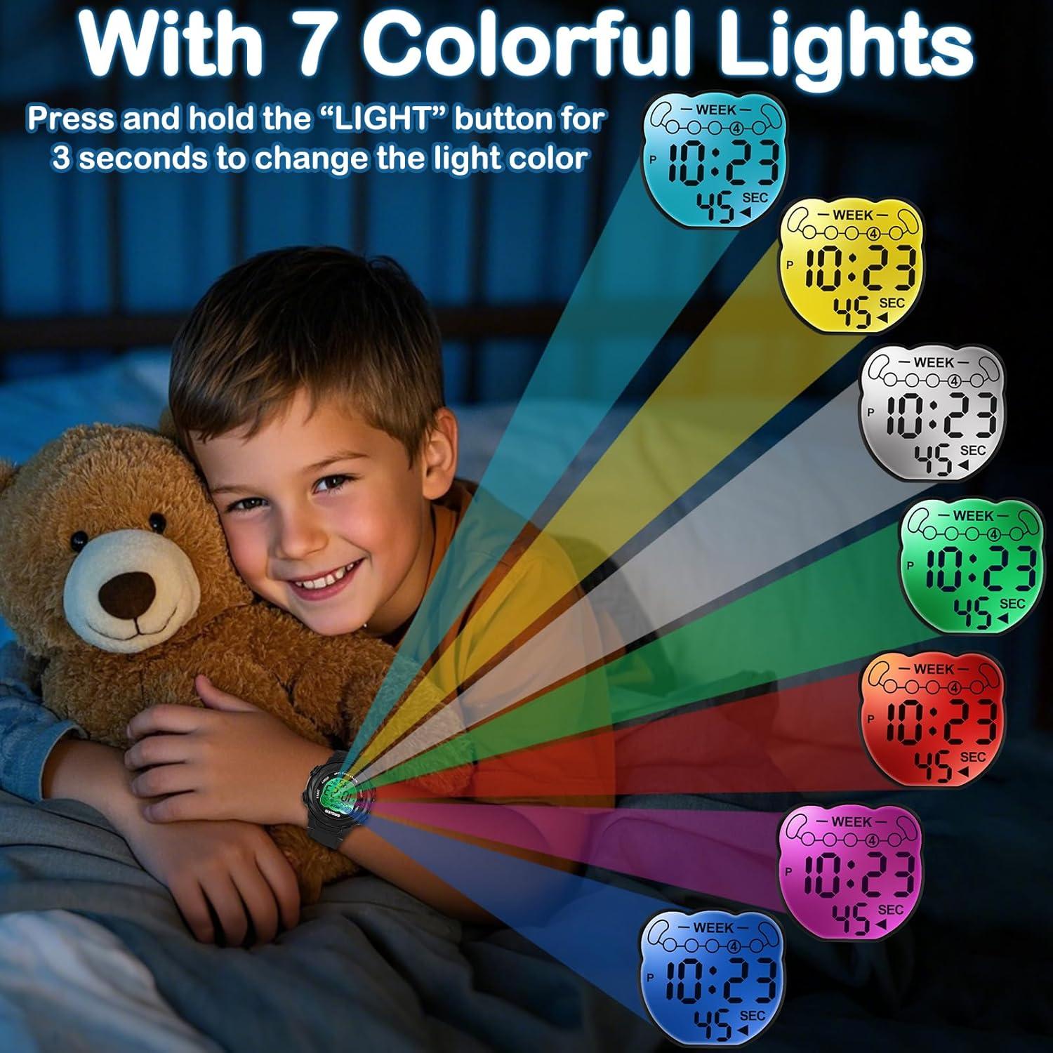 Reloj Digital Impermeable SOCICO para Niños 5ATM con Luces