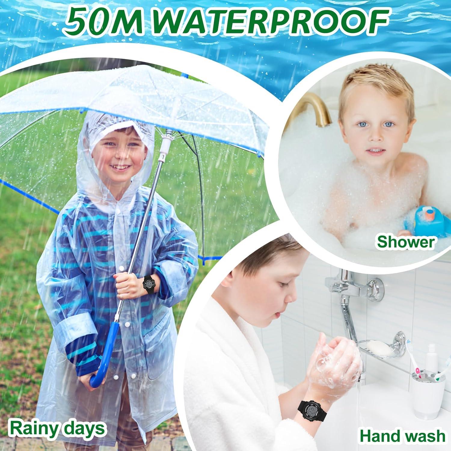 Reloj Digital Impermeable SOCICO para Niños 5ATM con Luces