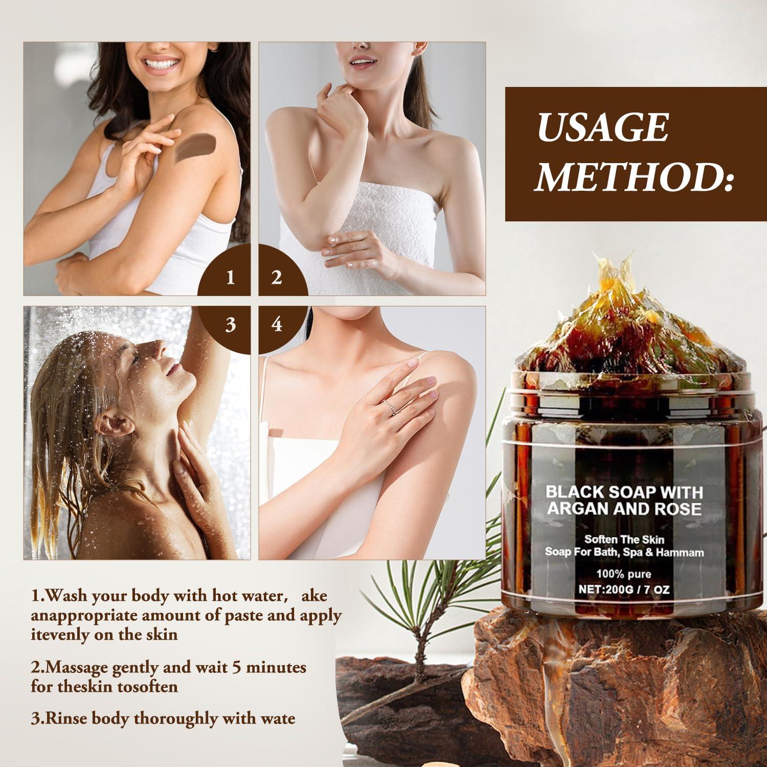 Jabón Negro Beldi Zawina con Aceite de Argán 199g