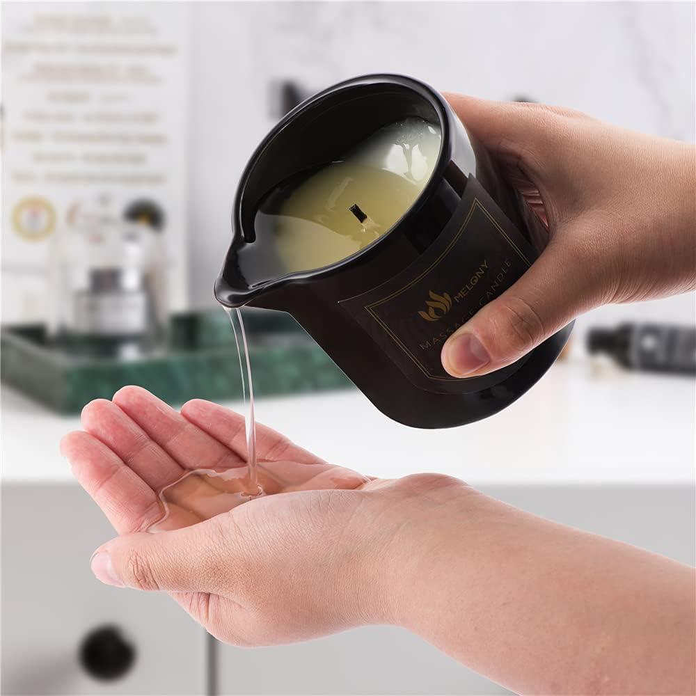 Vela de Aceite de Masaje MELONY 230g - Hidratante Mora y Laurel