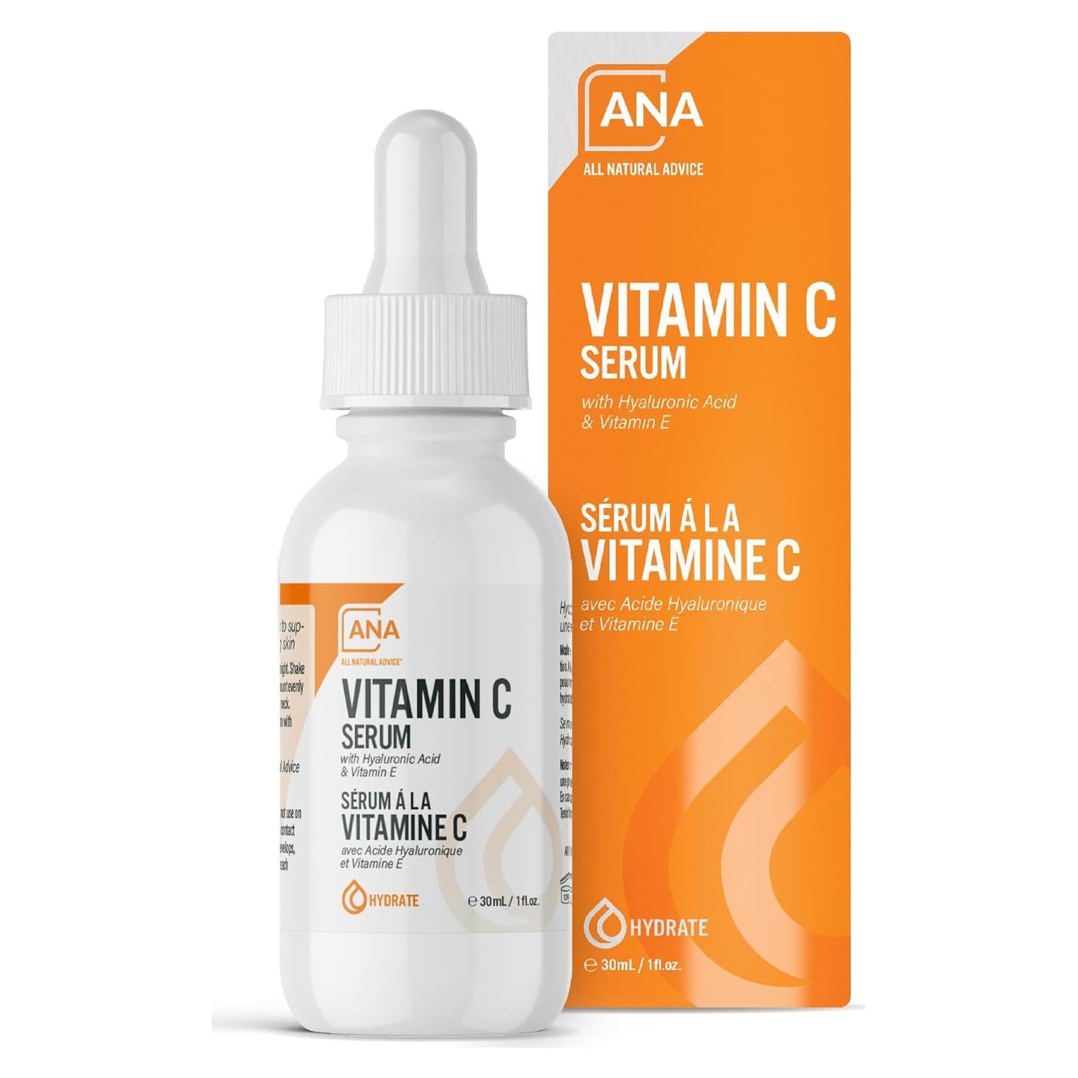 Suero Facial de Vitamina C All Natural Advice 30mL - Orgánico