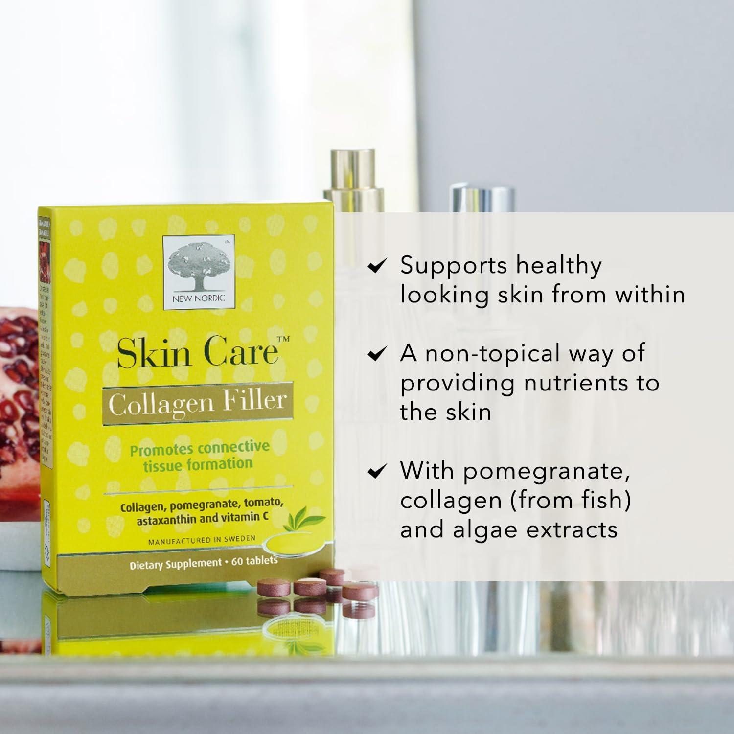 Tabletas de Colágeno Marino New Nordic 60 Unidades con Vitamina C