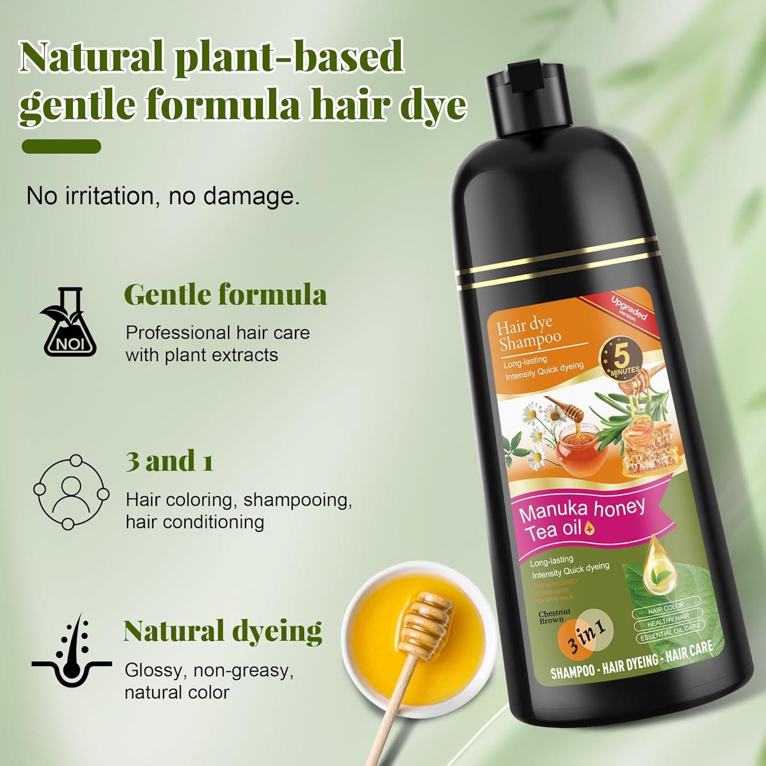 Champú Teñidor Castaño Claro 3 en 1 Zenithglo 520 ml