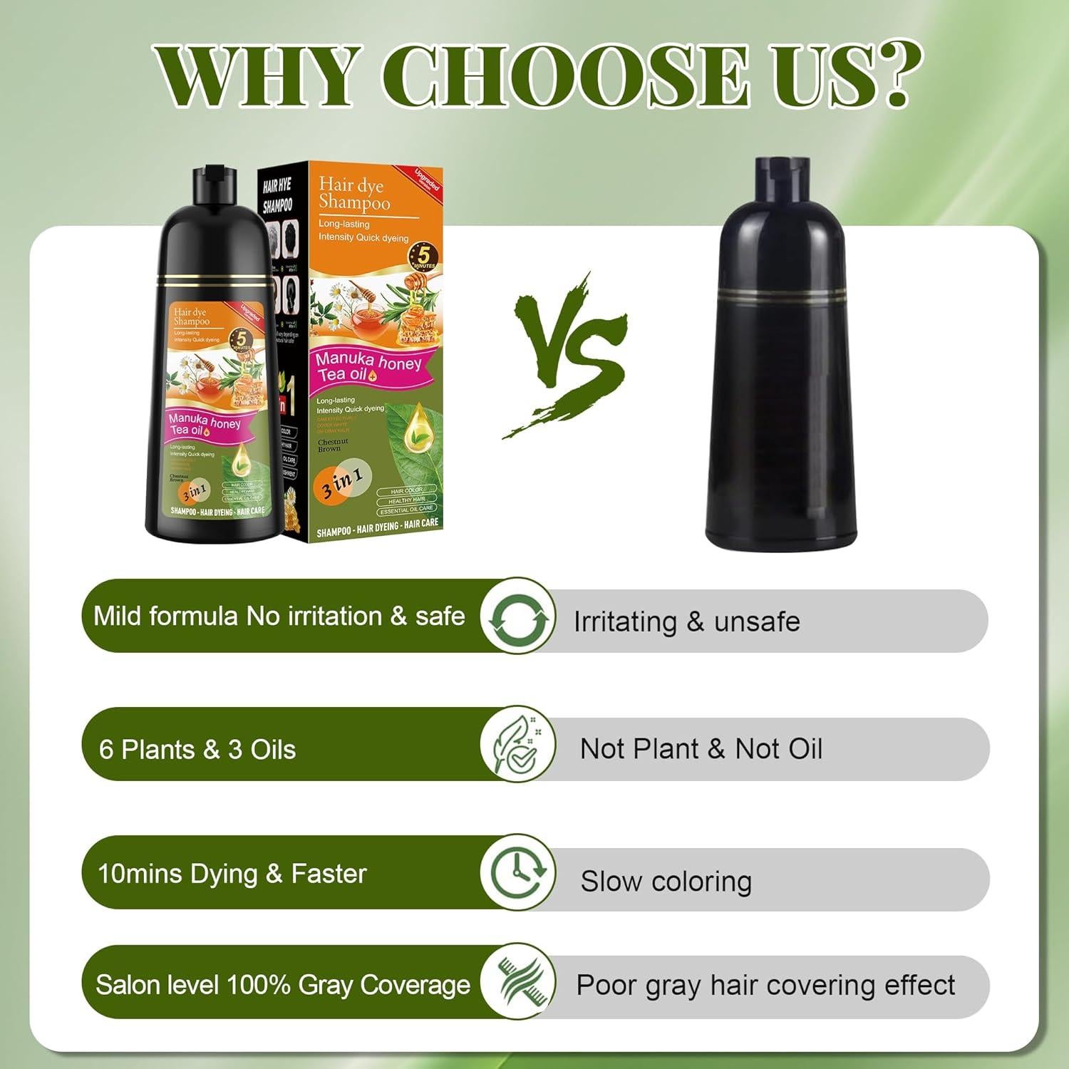 Champú Teñidor Castaño Claro 3 en 1 Zenithglo 520 ml