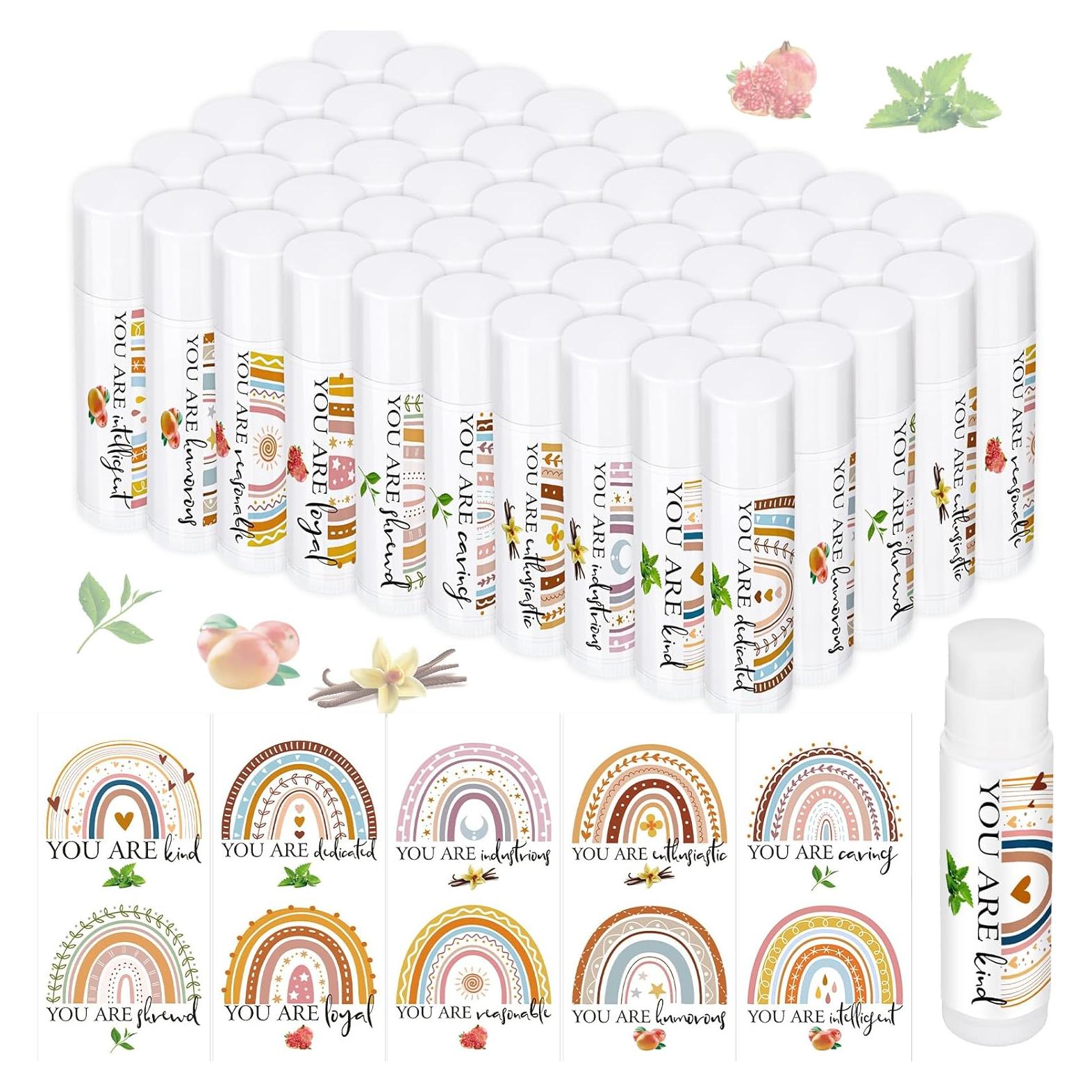 50 Piezas Balsamo Labial Hidratante Siifert 5 Sabores Boho