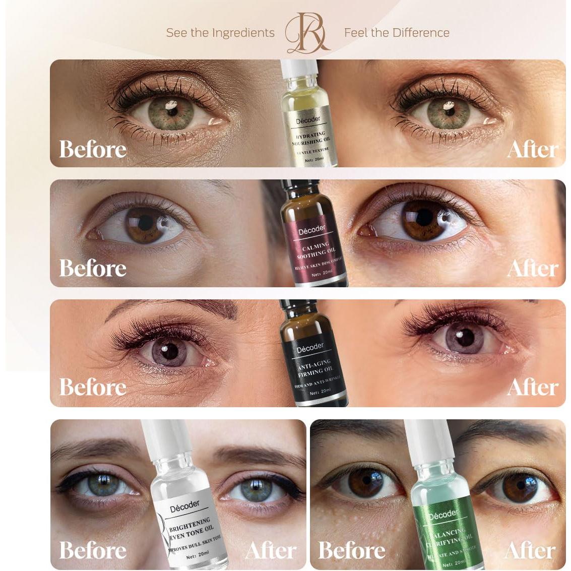 Aceite de Suero para Ojos Decoder - Hidratante y Nutritivo 70g