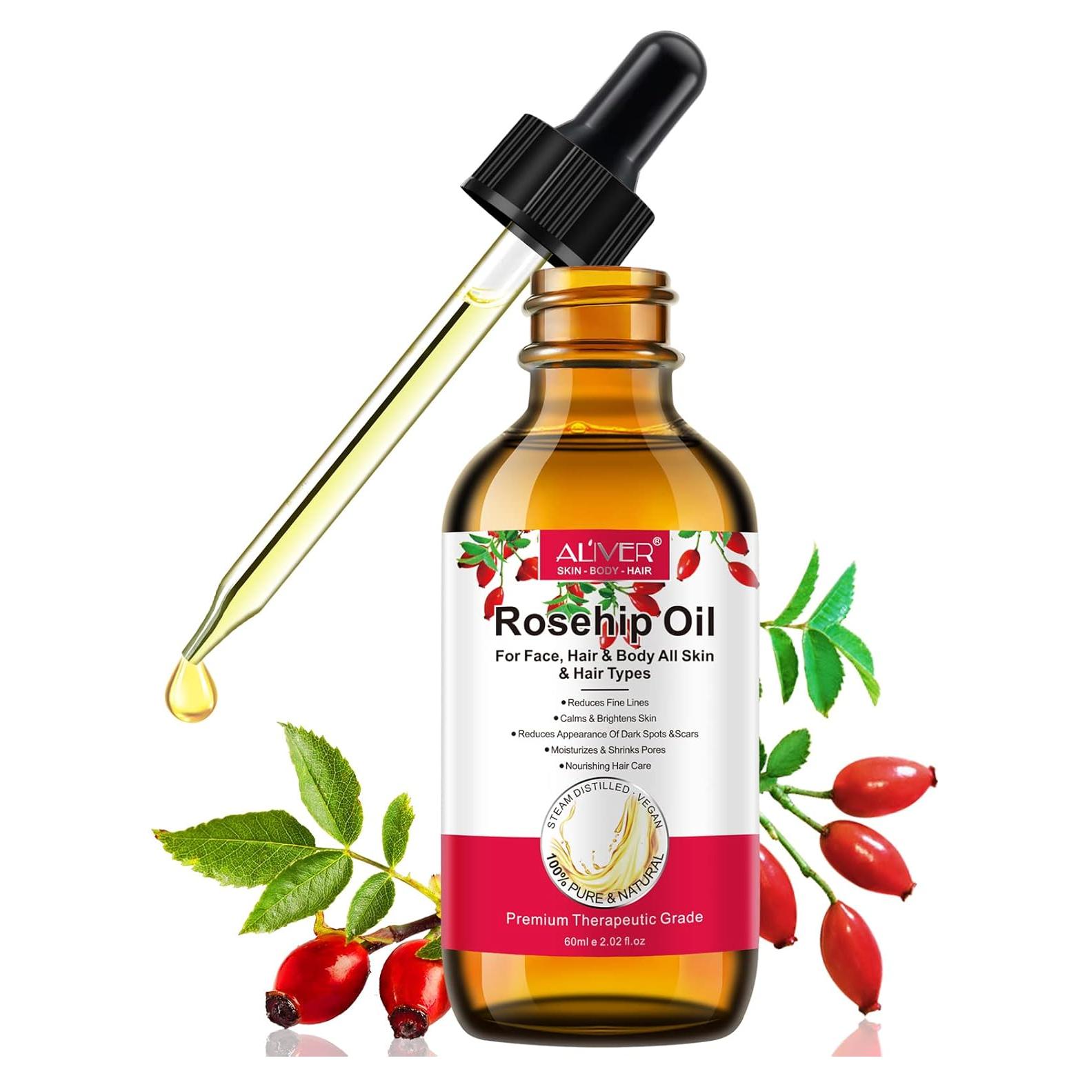 Aceite de Rosa Mosqueta Orgánico 100% Puro 59.87 ml - Onznoz