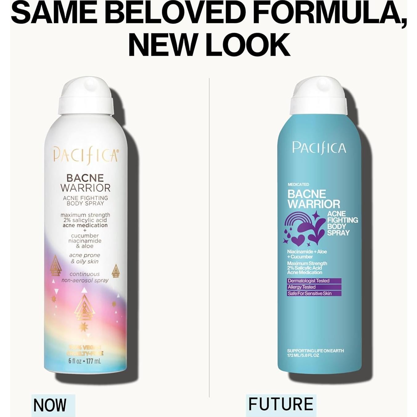 Spray Corporal Aclarador Bacne Pacifica - 2% Ácido Salicílico