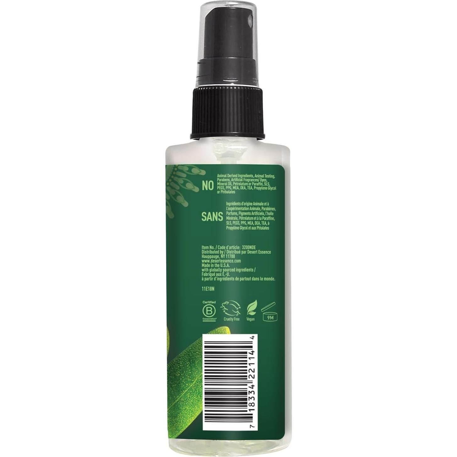 Spray Alivio Natural Desert Essence 118 ml - Aceite de Árbol de Té