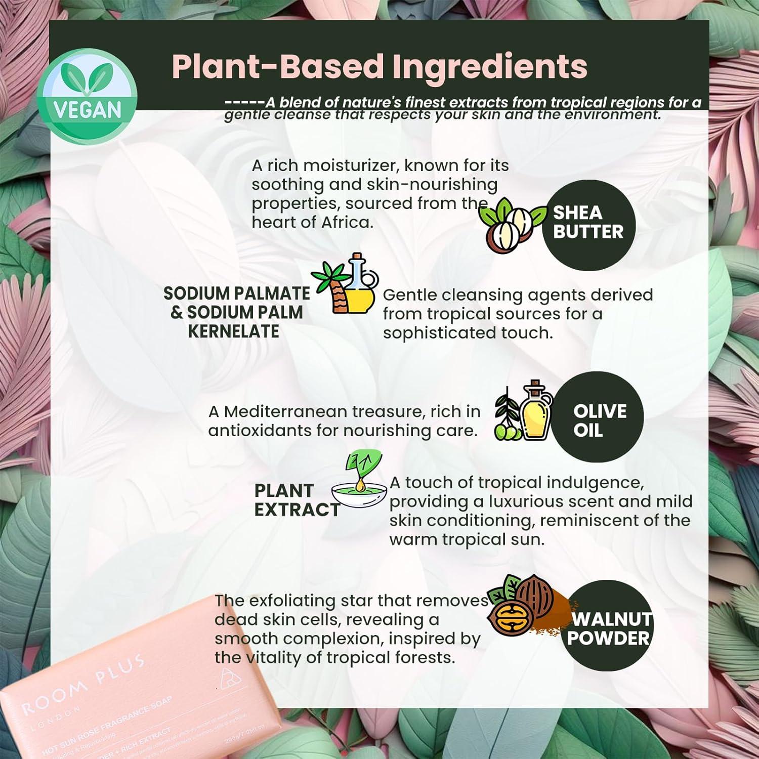 Jabón Natural Yesun 3 Paquetes 590g Aroma Floral Exfoliante