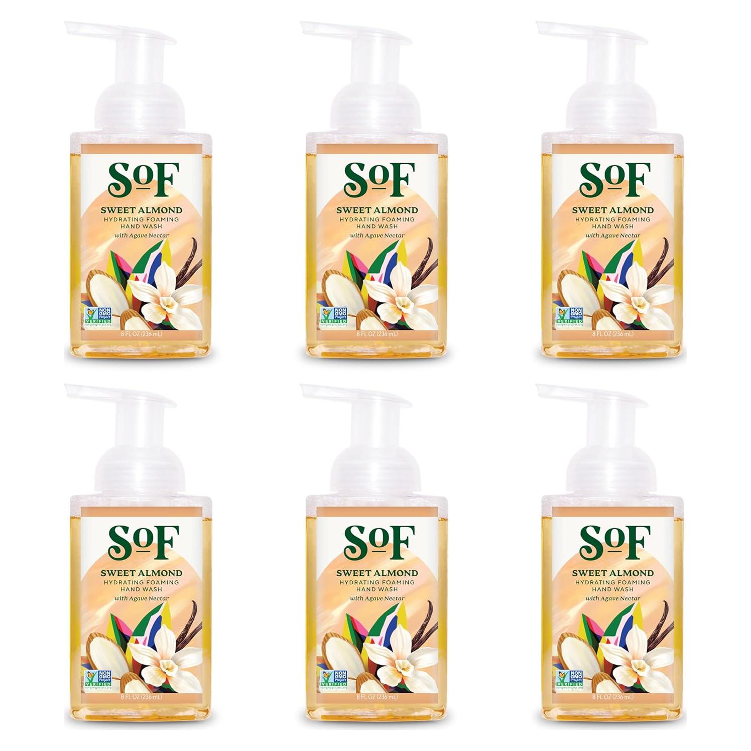 Jabón de Manos Espumoso SoF Almendra Dulce 6x227g Vegano
