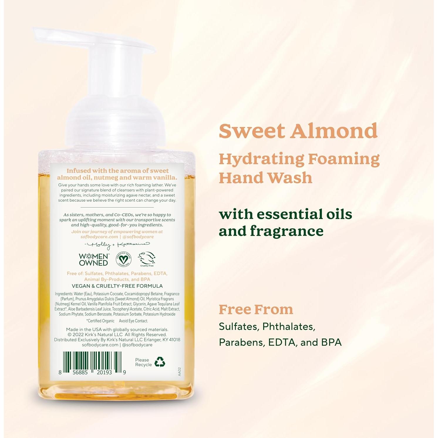 Jabón de Manos Espumoso SoF Almendra Dulce 6x227g Vegano