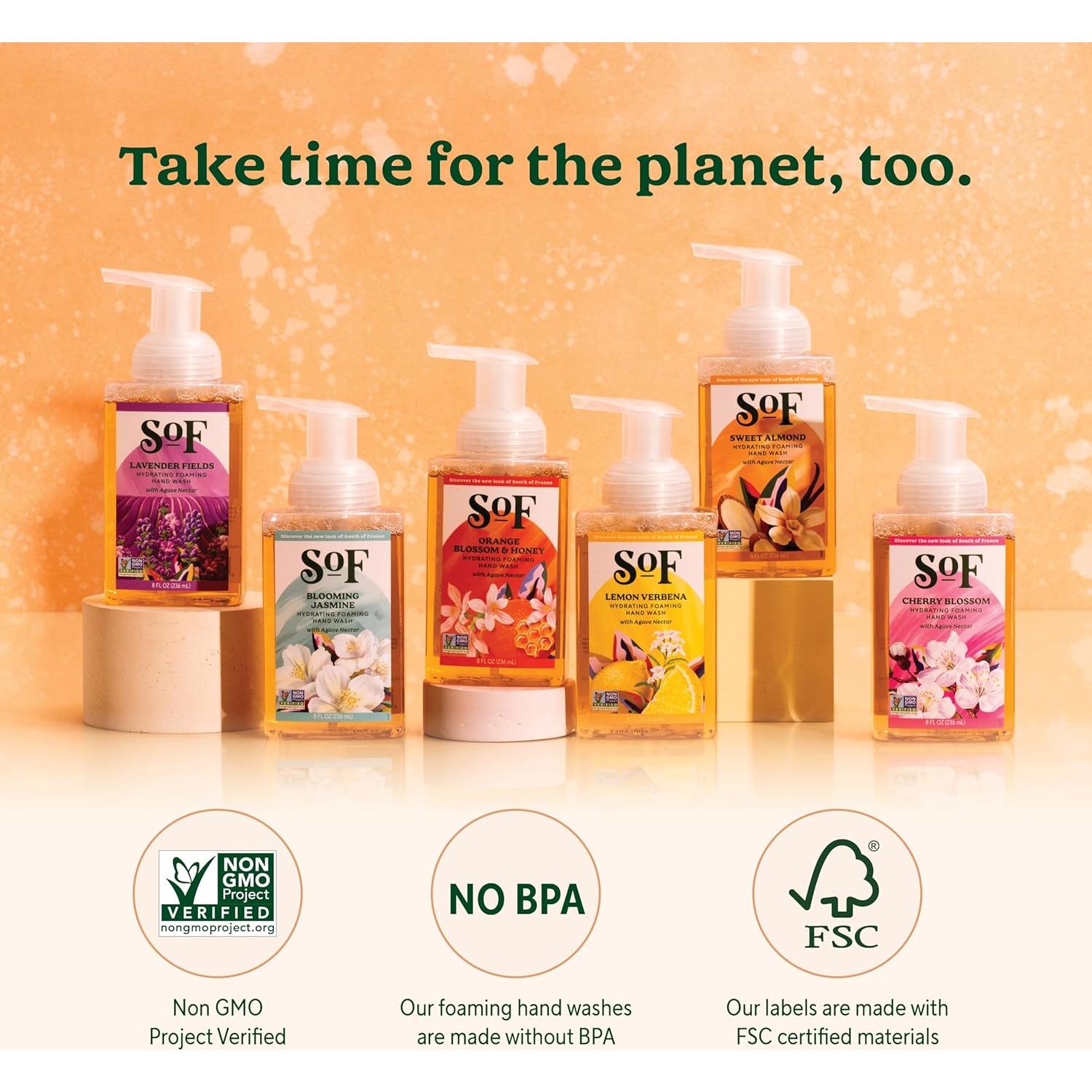 Jabón de Manos Espumoso SoF Almendra Dulce 6x227g Vegano