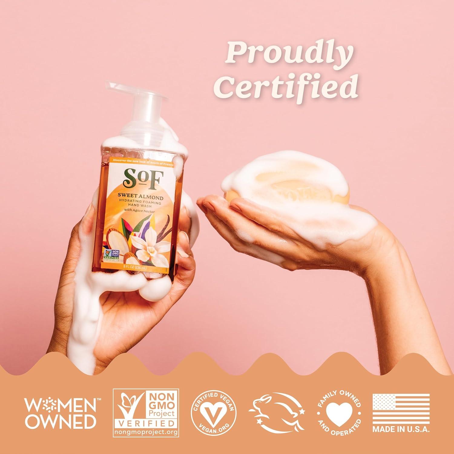 Jabón de Manos Espumoso SoF Almendra Dulce 6x227g Vegano