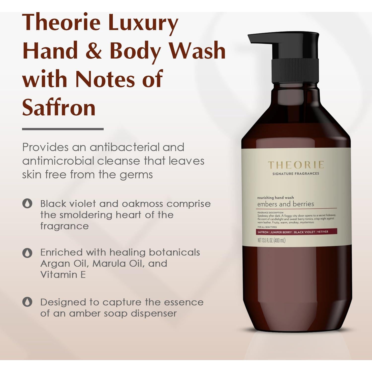 Jabón de Manos y Cuerpo Theorie 400mL - Vegano y Hidratante