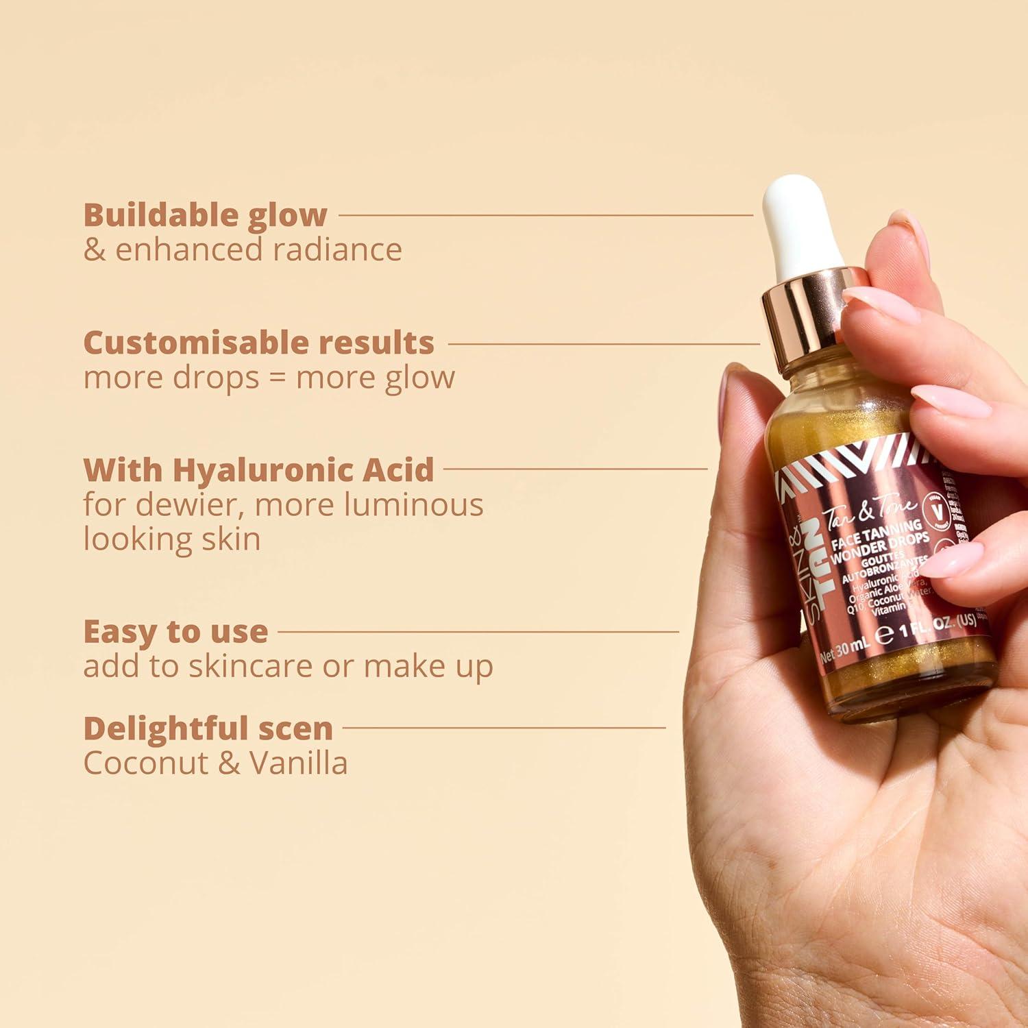 Gotas de Bronceado Gradual Skinny Tan - 82g - Hidratante Facial