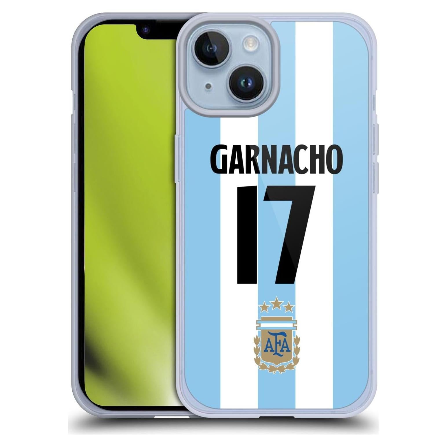 Funda de Gel AFA Alejandro Garnacho para iPhone 14 - Protección Militar