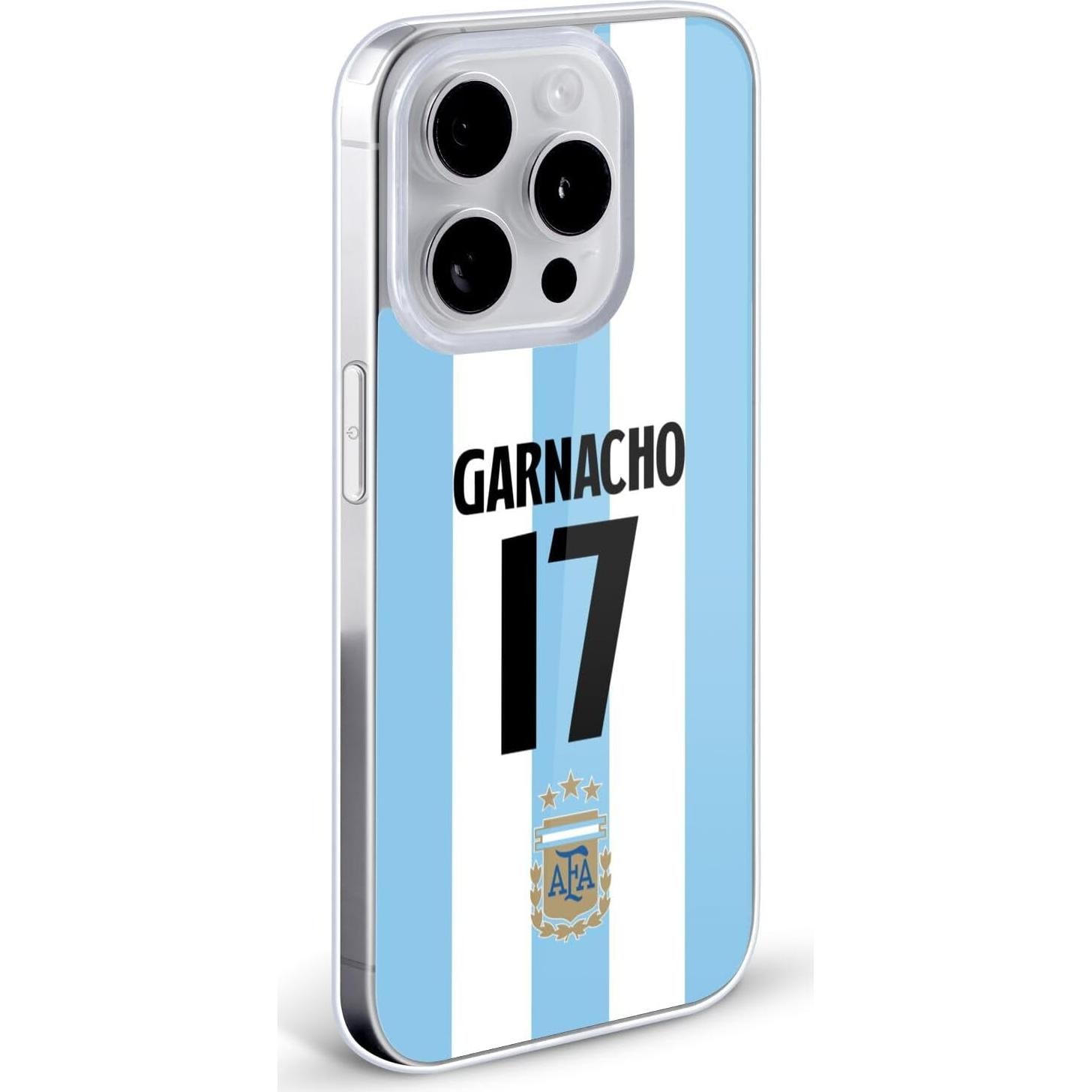 Funda de Gel AFA Alejandro Garnacho para iPhone 14 - Protección Militar