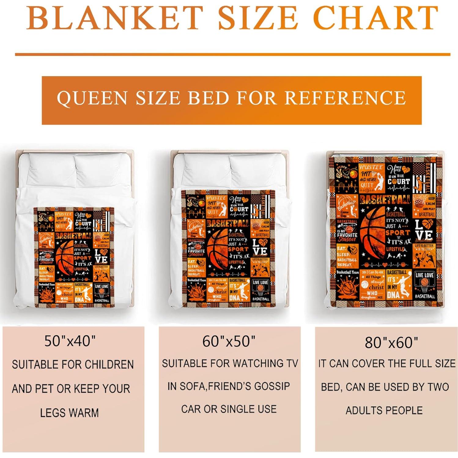 Manta de Baloncesto Franela Harecto 127x102 cm Regalo Ideal