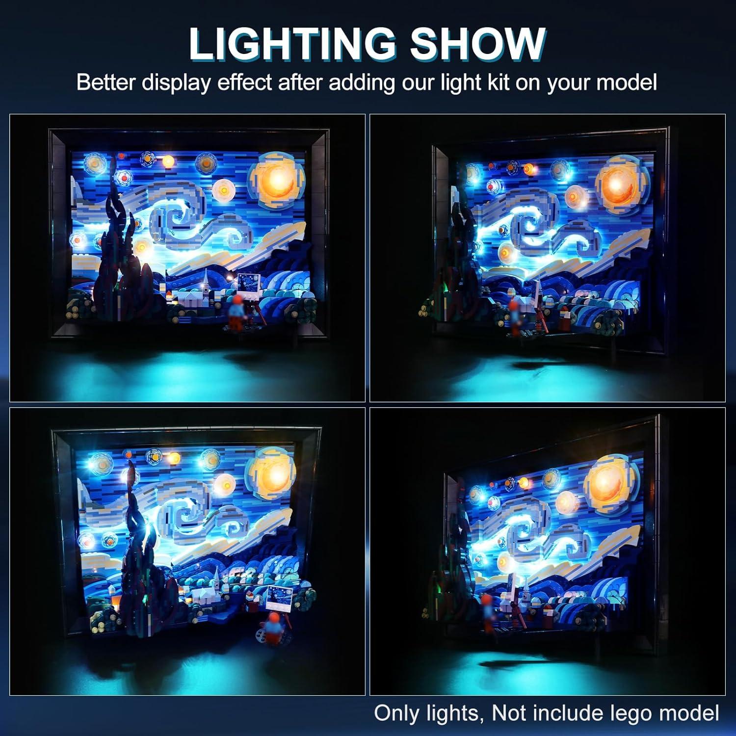 Kit de Luz LED DALDED para Lego 21333 - La Noche Estrellada