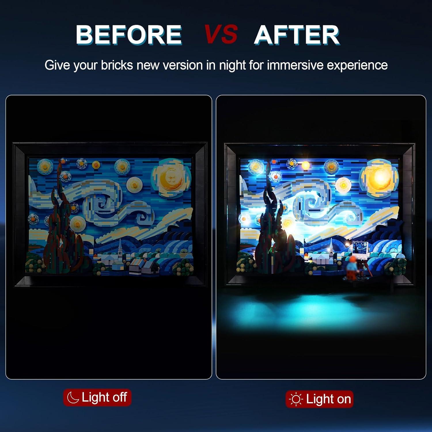 Kit de Luz LED DALDED para Lego 21333 - La Noche Estrellada