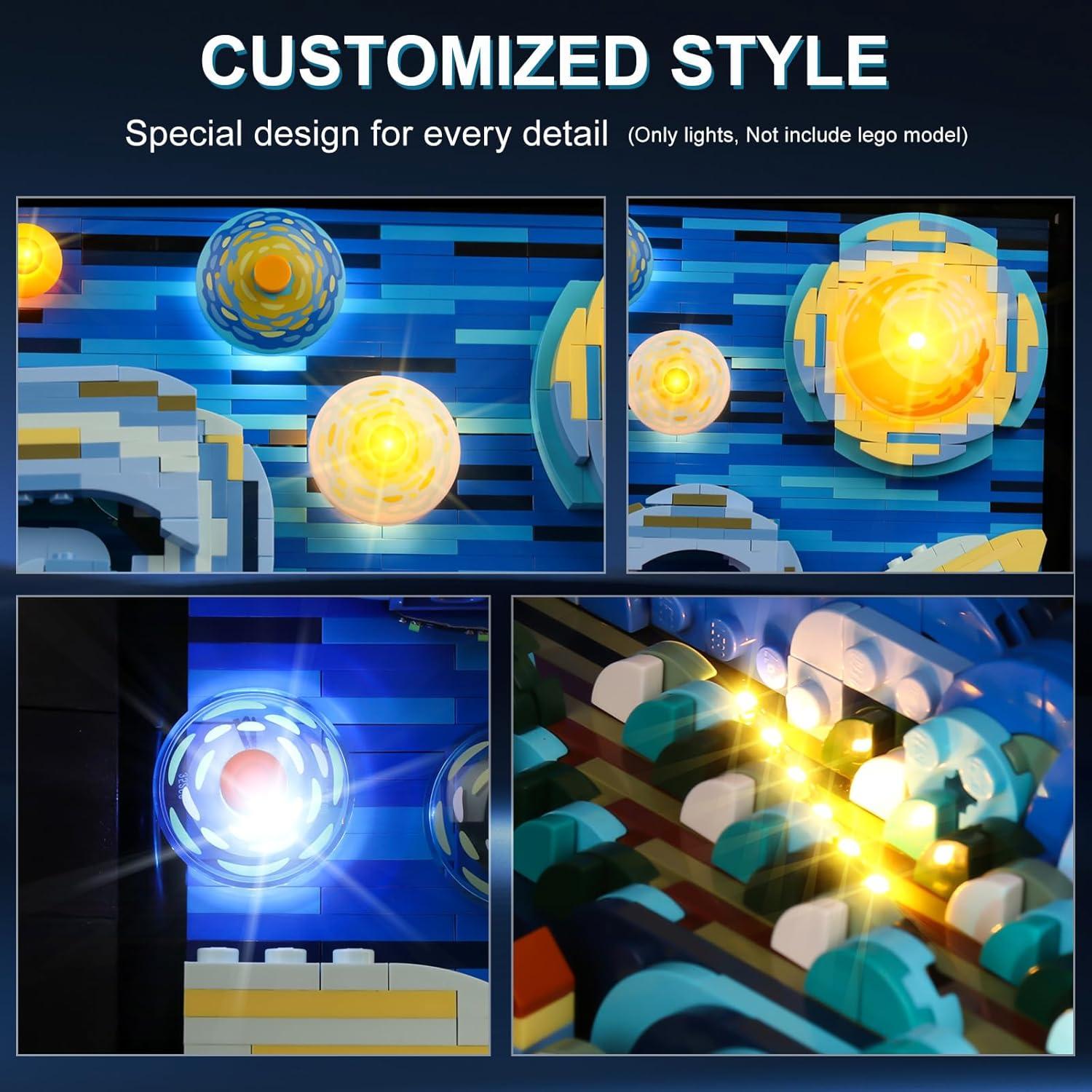 Kit de Luz LED DALDED para Lego 21333 - La Noche Estrellada