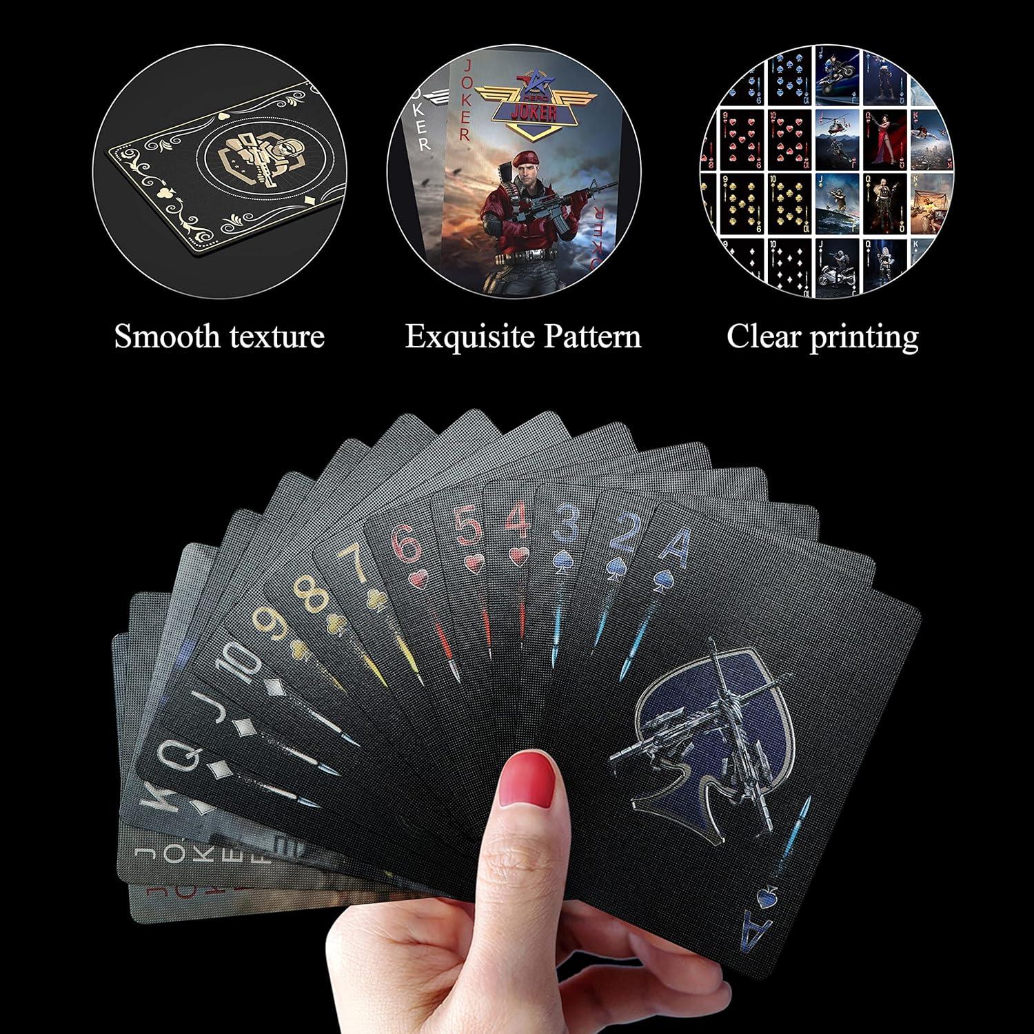 Tarjetas de Juego WJPC Guerrero Oro 54 Piezas 63x88mm