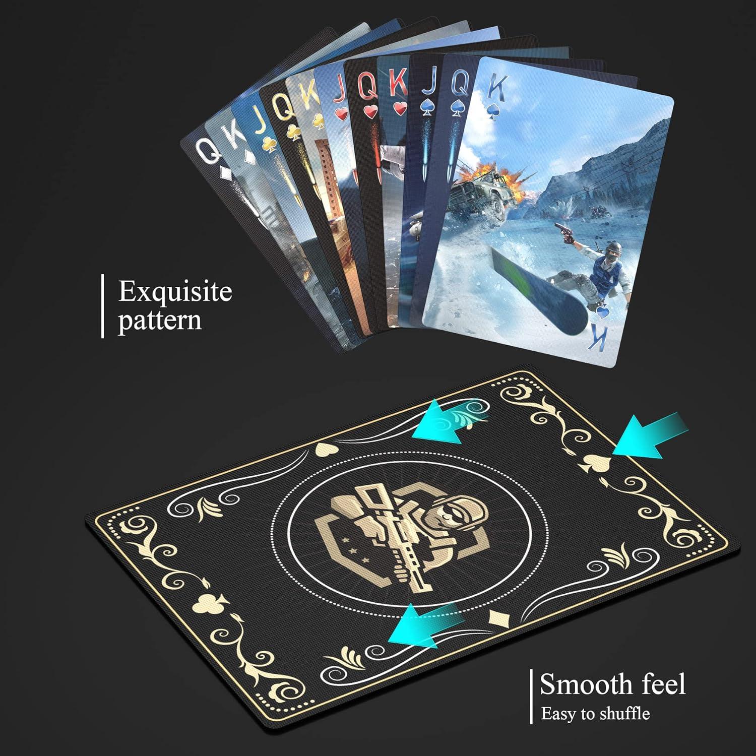 Tarjetas de Juego WJPC Guerrero Oro 54 Piezas 63x88mm