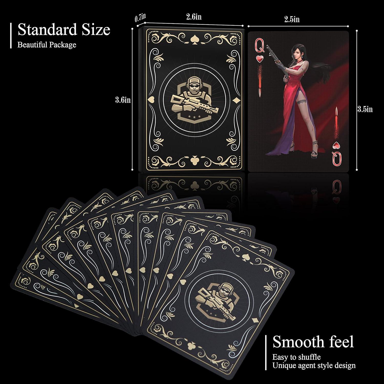 Tarjetas de Juego WJPC Guerrero Oro 54 Piezas 63x88mm