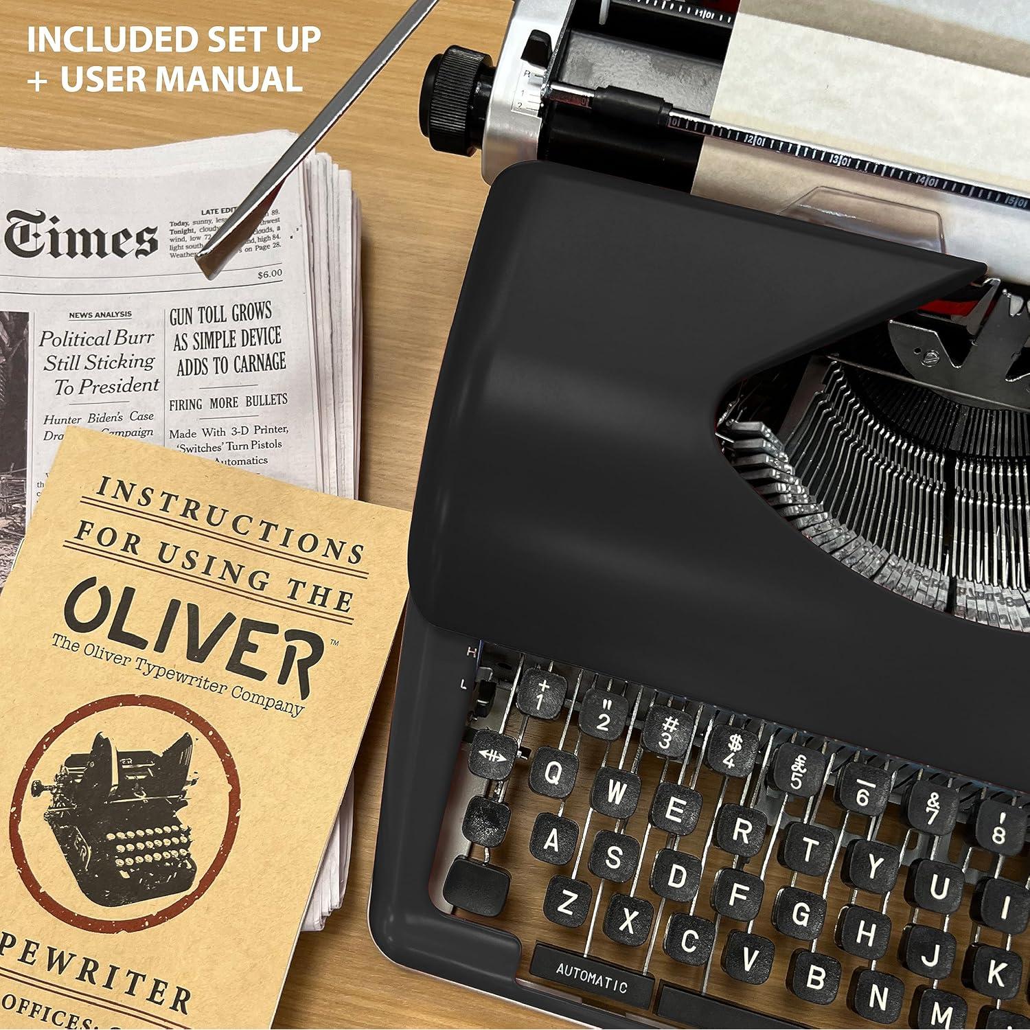 Máquina de escribir manual Oliver Typewriter OTTE-1669 negra