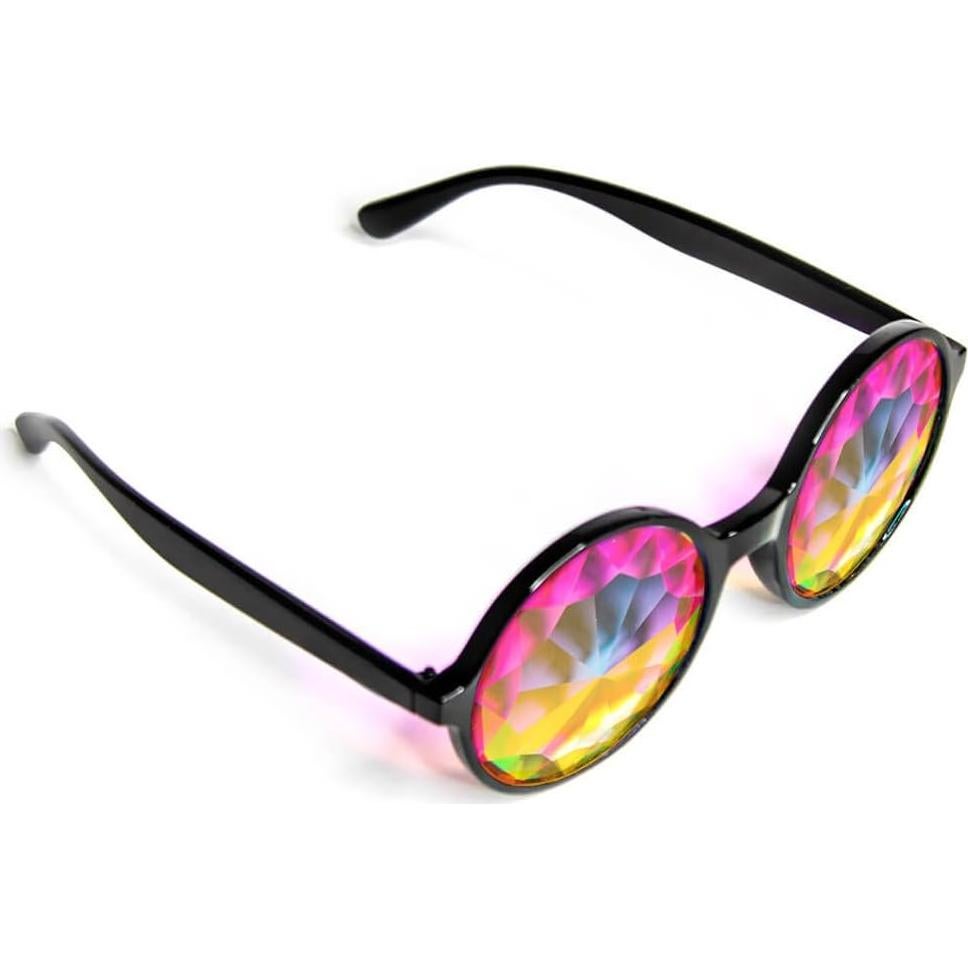 Gafas de Caleidoscopio GloFX Xtra Lite Negras para Festivales