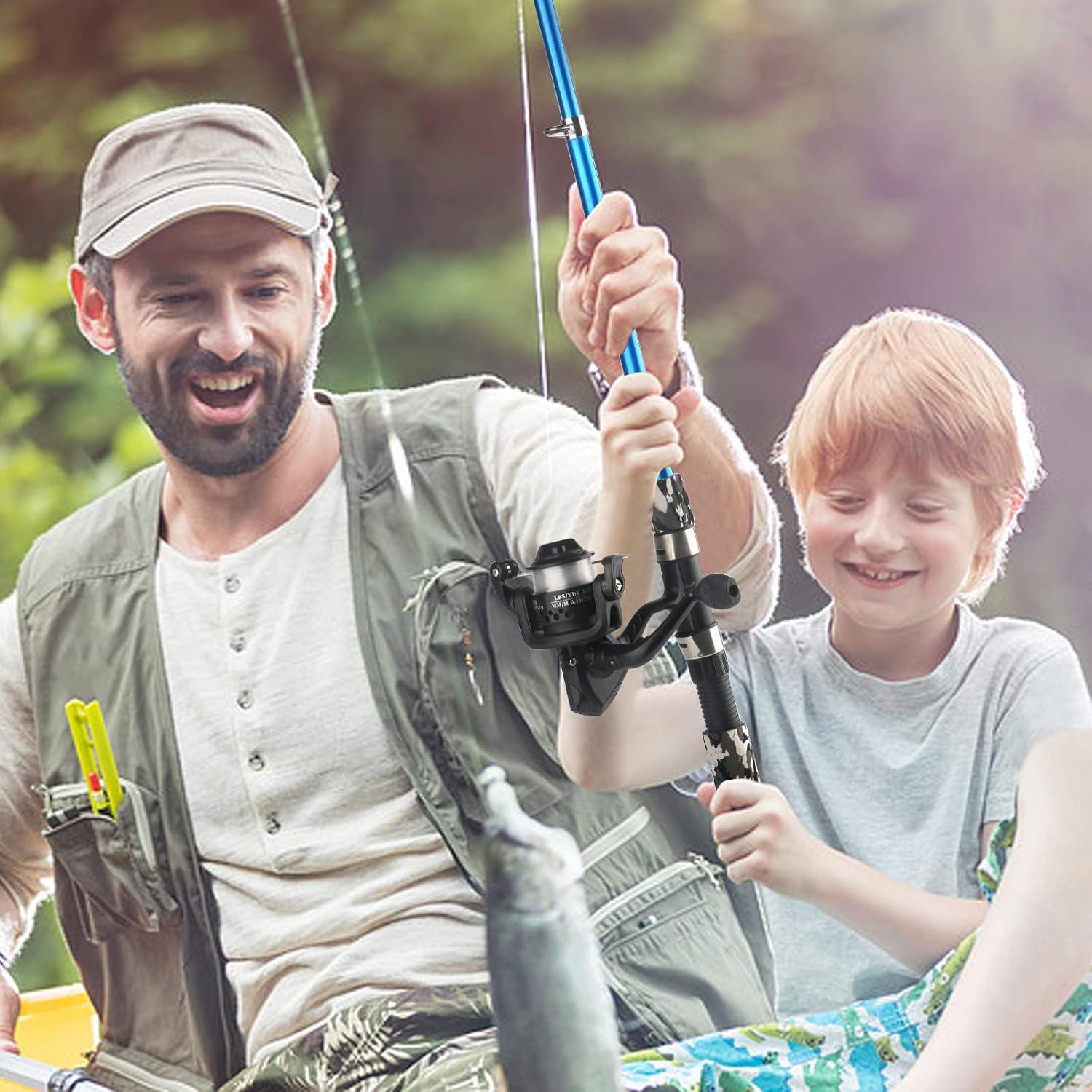 Kit de Pesca Telescópica Hikary 1.7m con Carretes y Accesorios