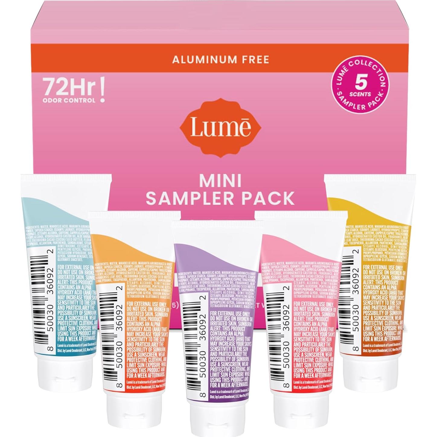 Desodorante Corporal Lume 5 Pack Muestra - Control 72 Horas