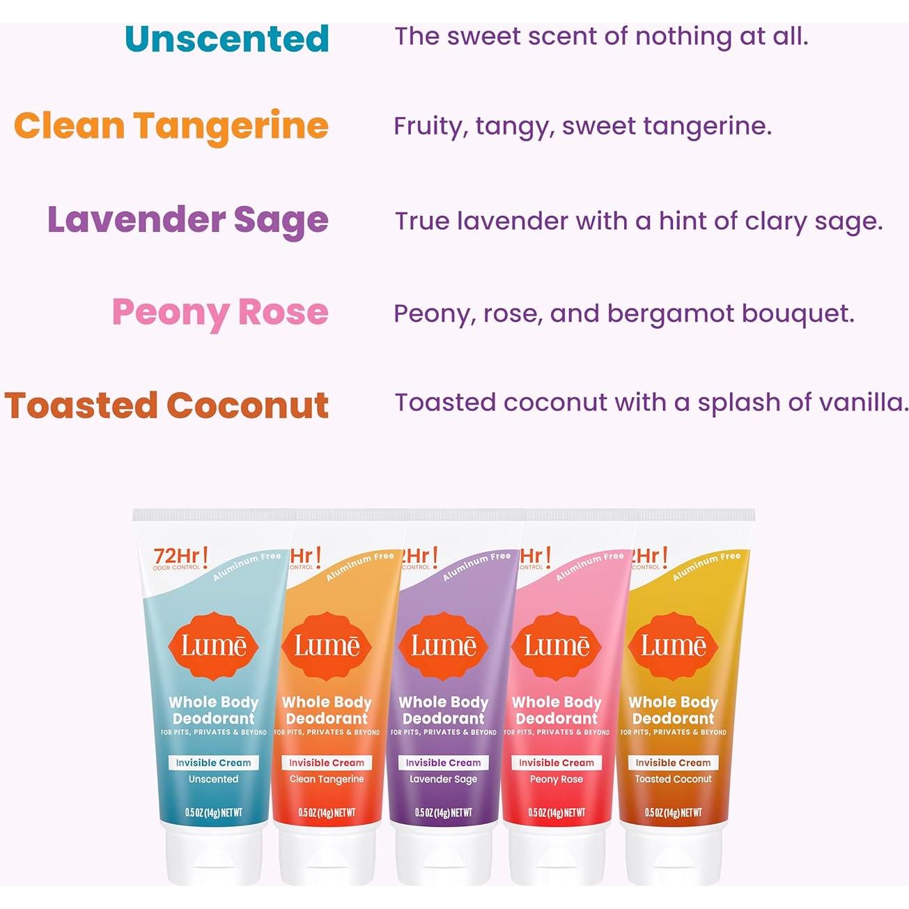 Desodorante Corporal Lume 5 Pack Muestra - Control 72 Horas