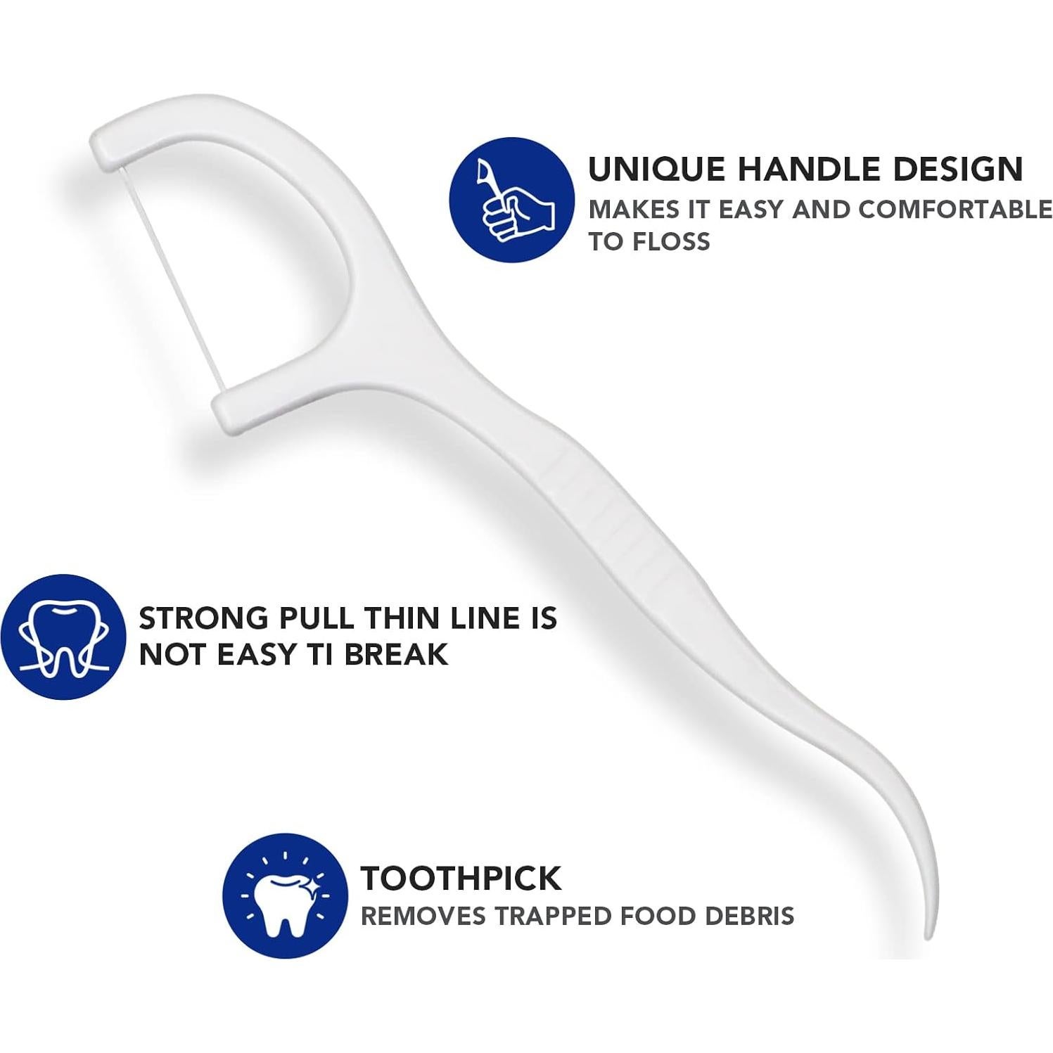 Palillos de Hilo Dental RAZOKO 400 Piezas con Estuche