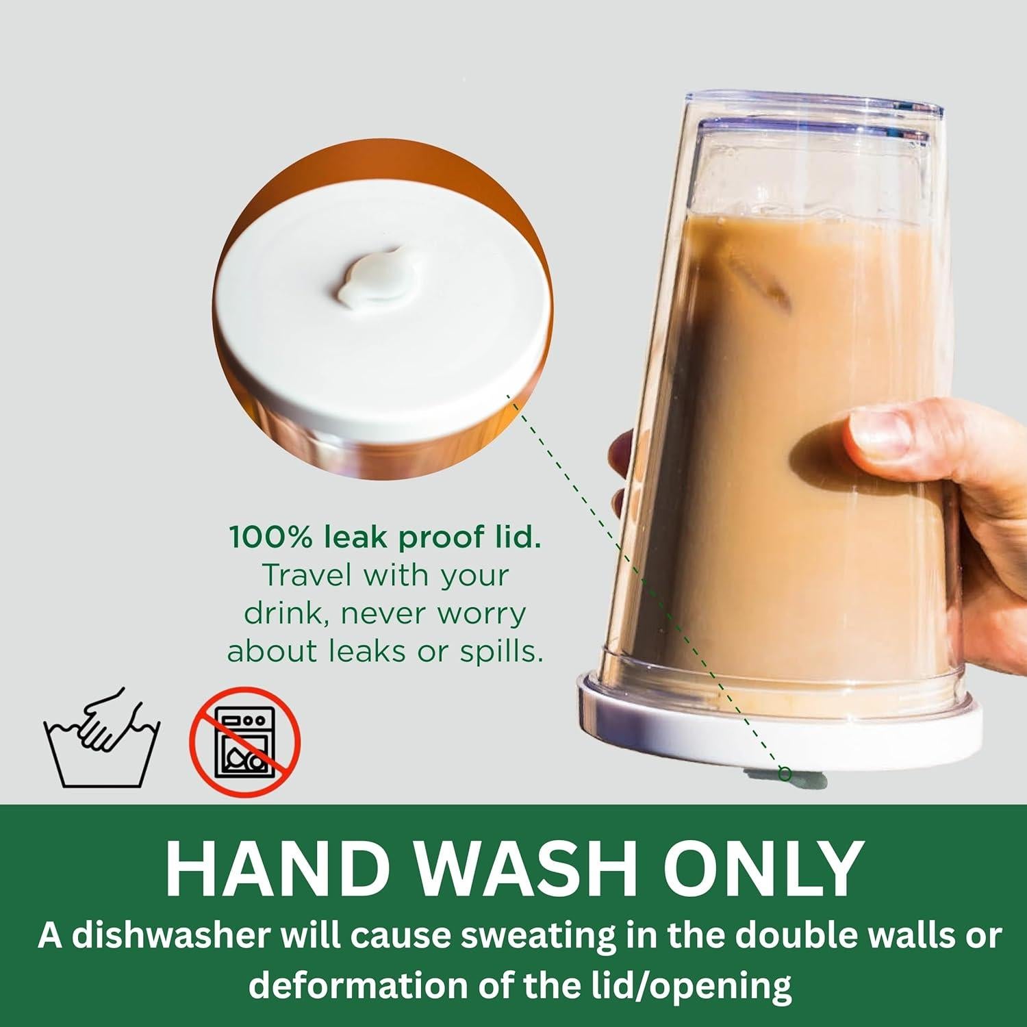 Taza de café helado Kensal Home 24 oz a prueba de fugas