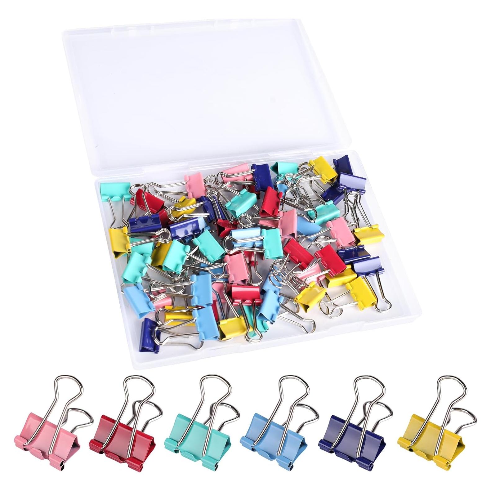 Clips de Carpeta Pequeños Ufmarine 60 Pcs Acero Templado