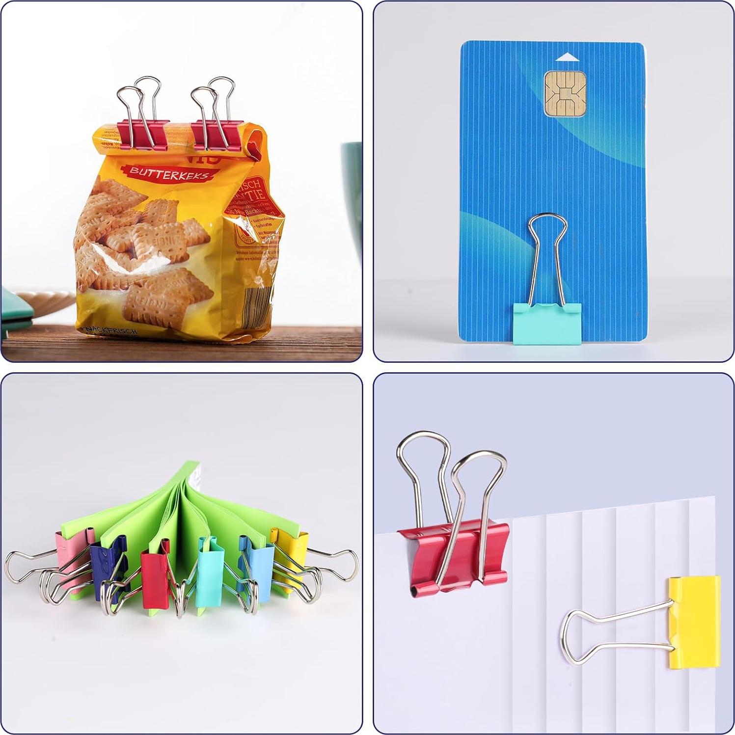 Clips de Carpeta Pequeños Ufmarine 60 Pcs Acero Templado