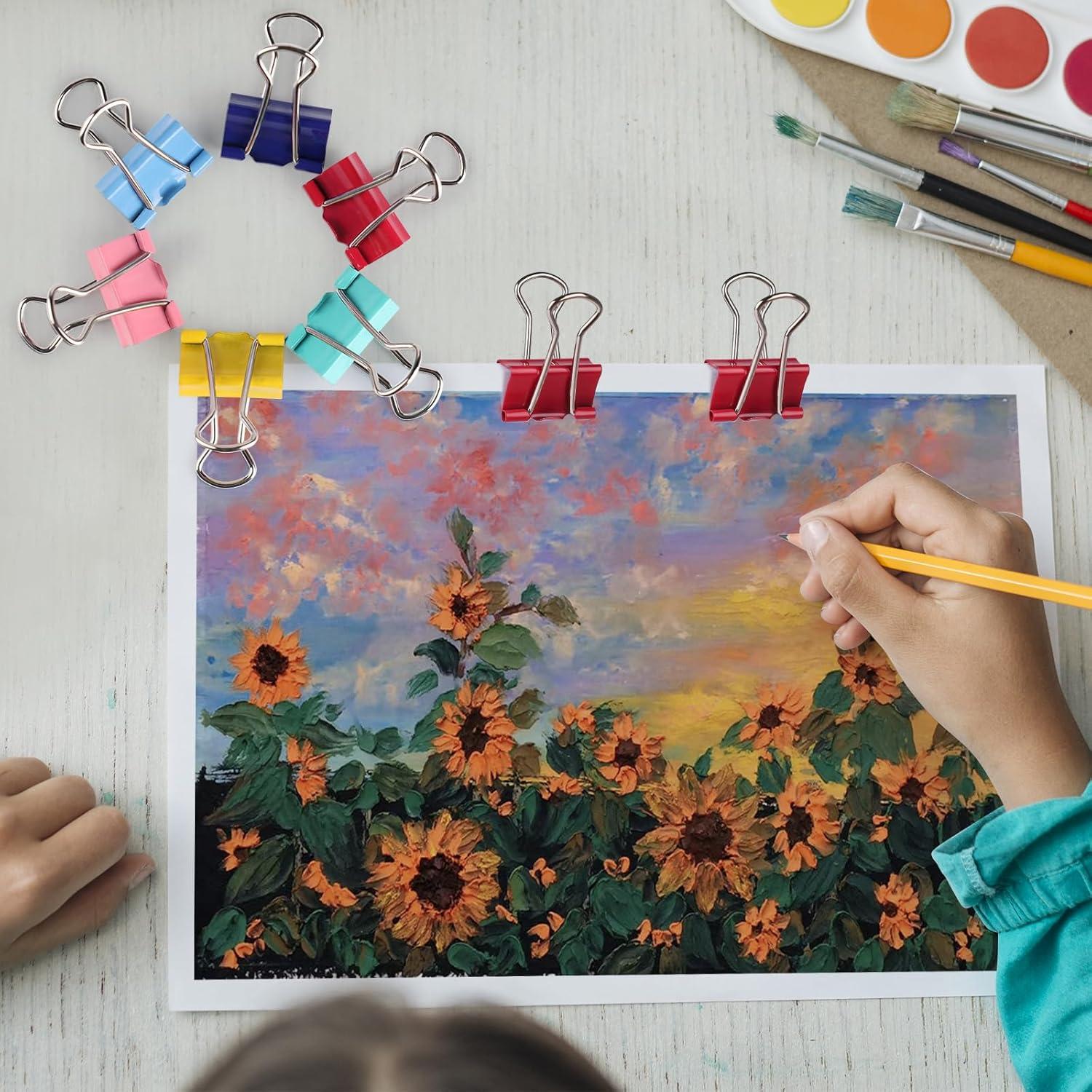 Clips de Carpeta Pequeños Ufmarine 60 Pcs Acero Templado