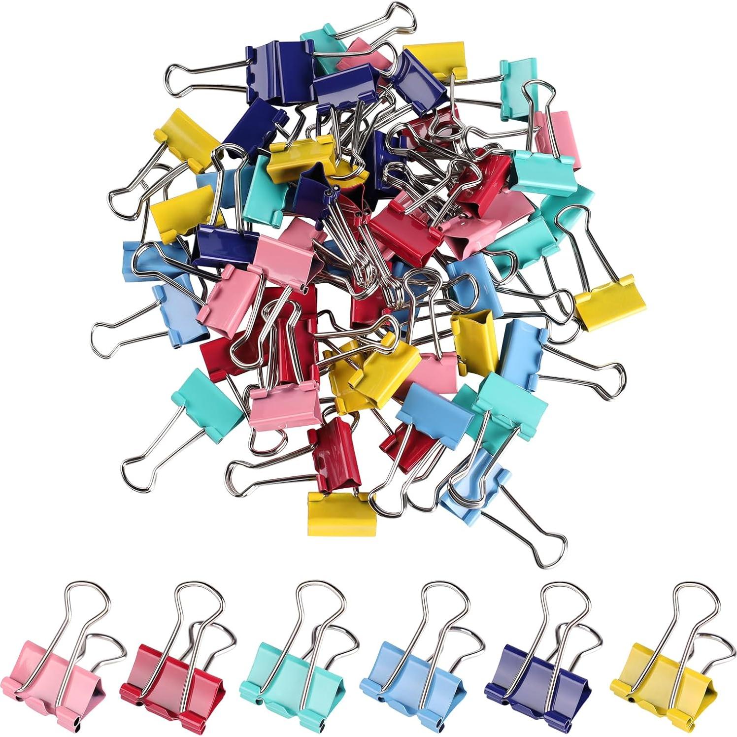 Clips de Carpeta Pequeños Ufmarine 60 Pcs Acero Templado