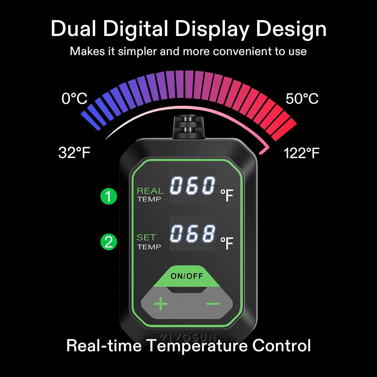 Bandejas de Inicio de Semillas VIVOSUN 72 Celdas con Almohadilla Térmica