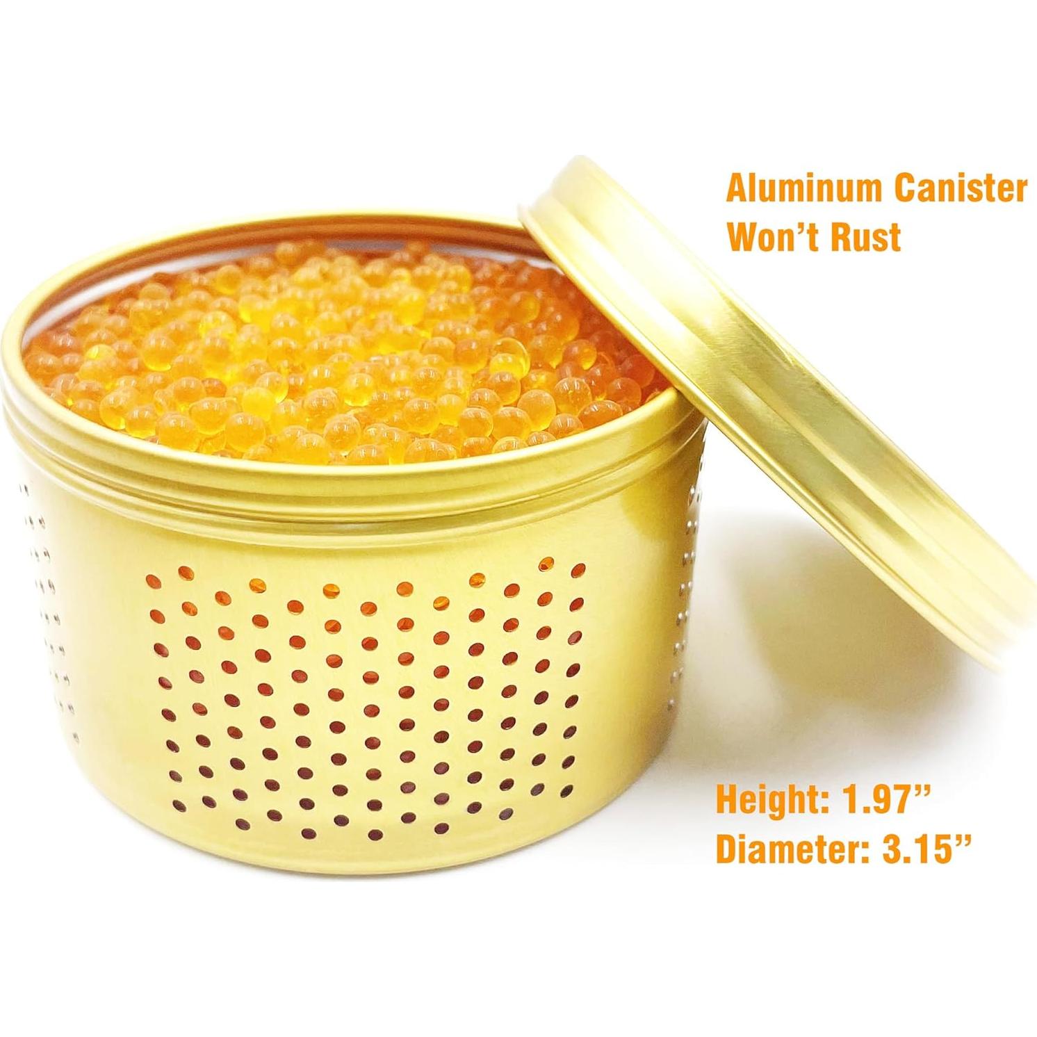 Deshumidificador de Armas TOAAOT 200g Aluminio Oro Reutilizable